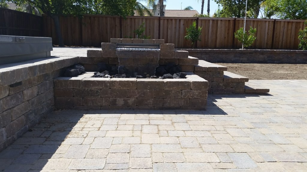 Backyard water feature