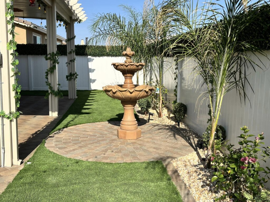 Backyard water feature